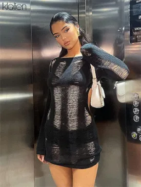 Sexy Cutout Lace Dresses