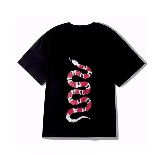 Snake Short-Sleeved T-Shirt Lovers - Premium Cotton Tee with Animal Print