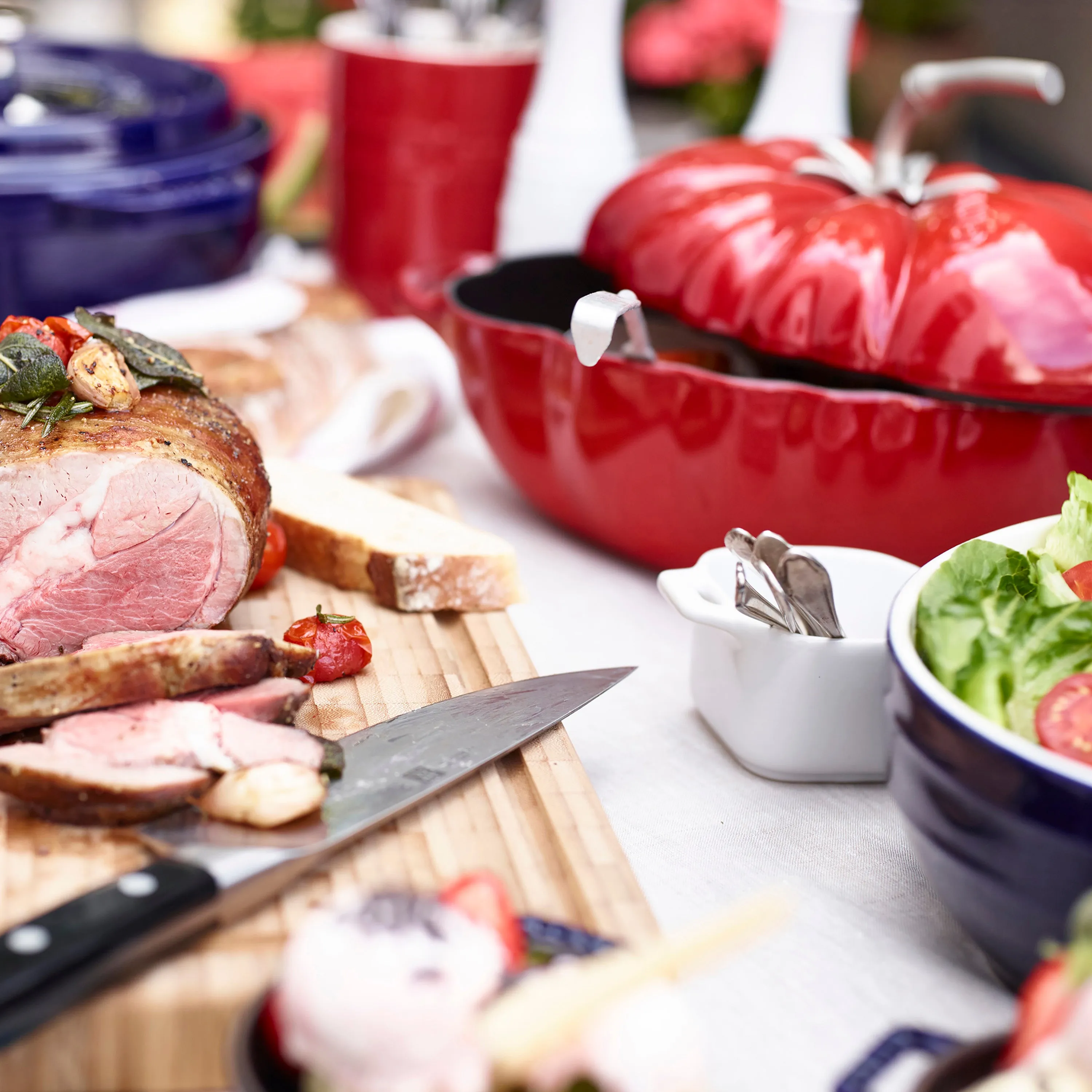 Staub 3-quart Cherry Red Cast Iron Tomato Cocotte