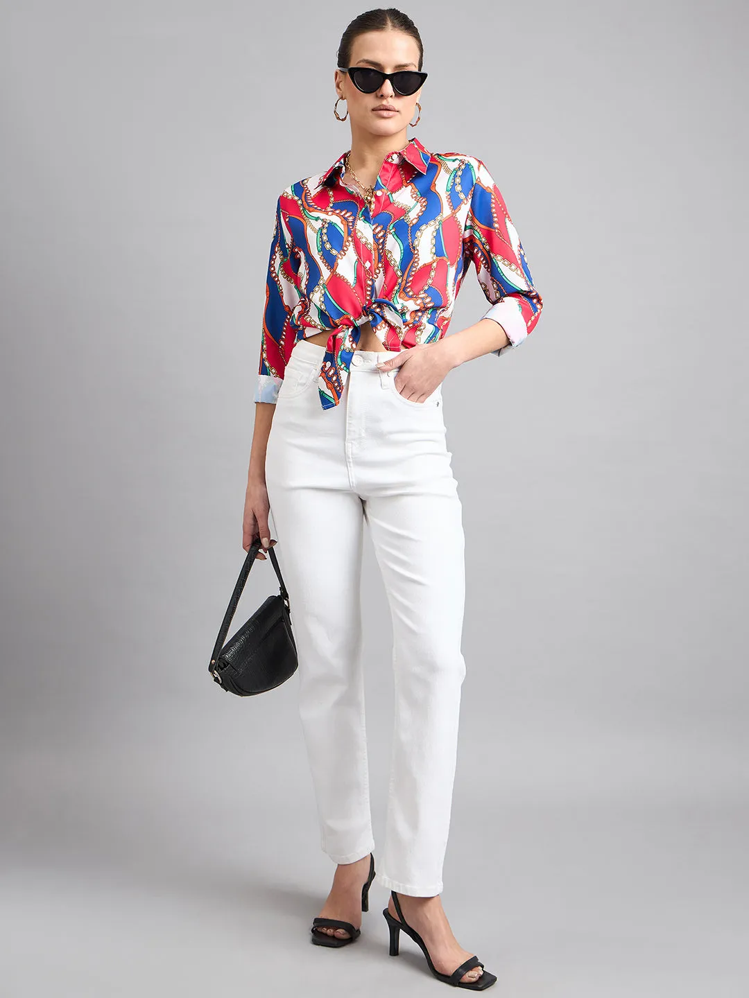 Style Quotient Women White Straight Fit High Rise Stretchable Jeans