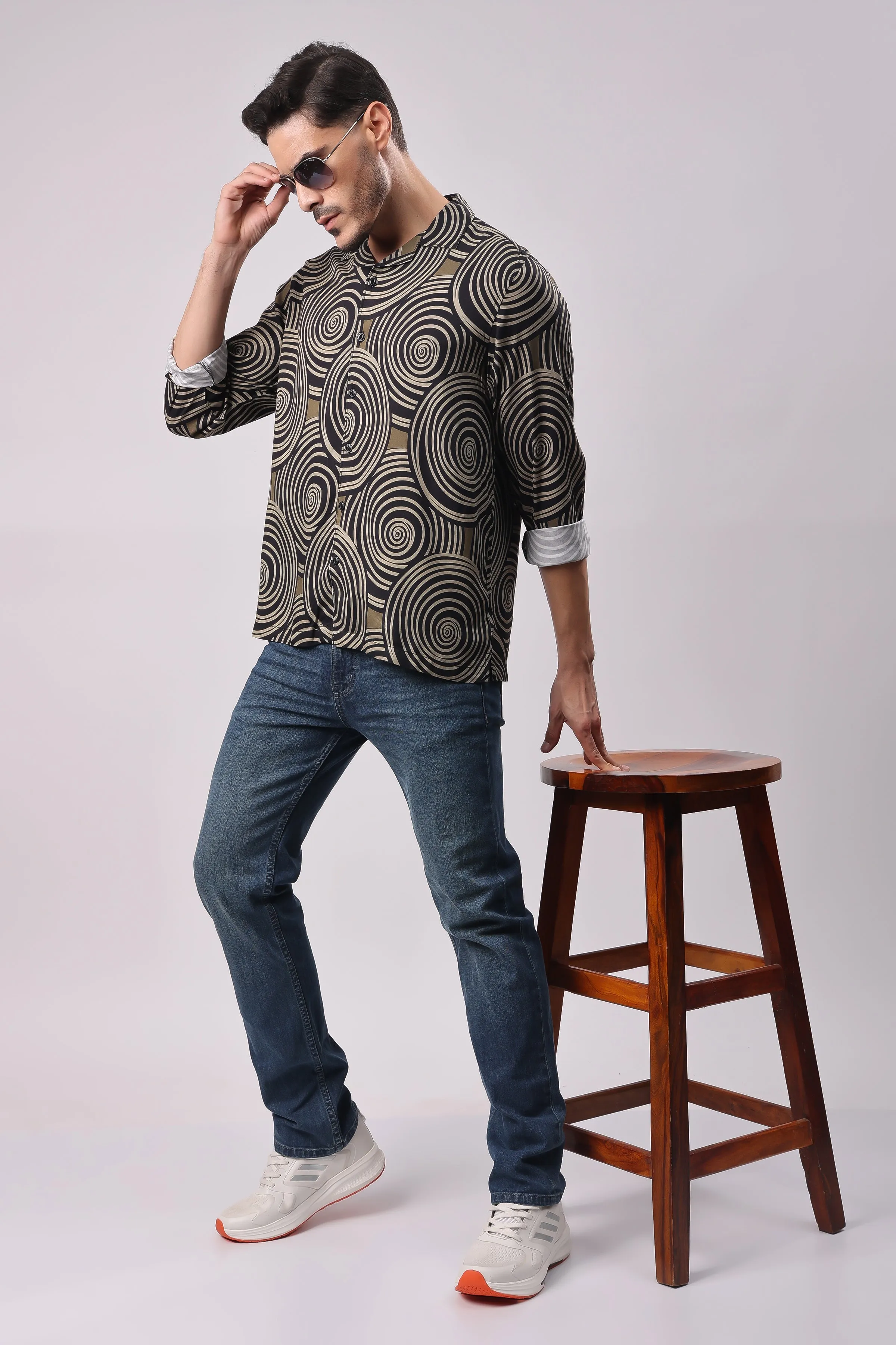 Stylox Mens Full Sleeve Print Shirt