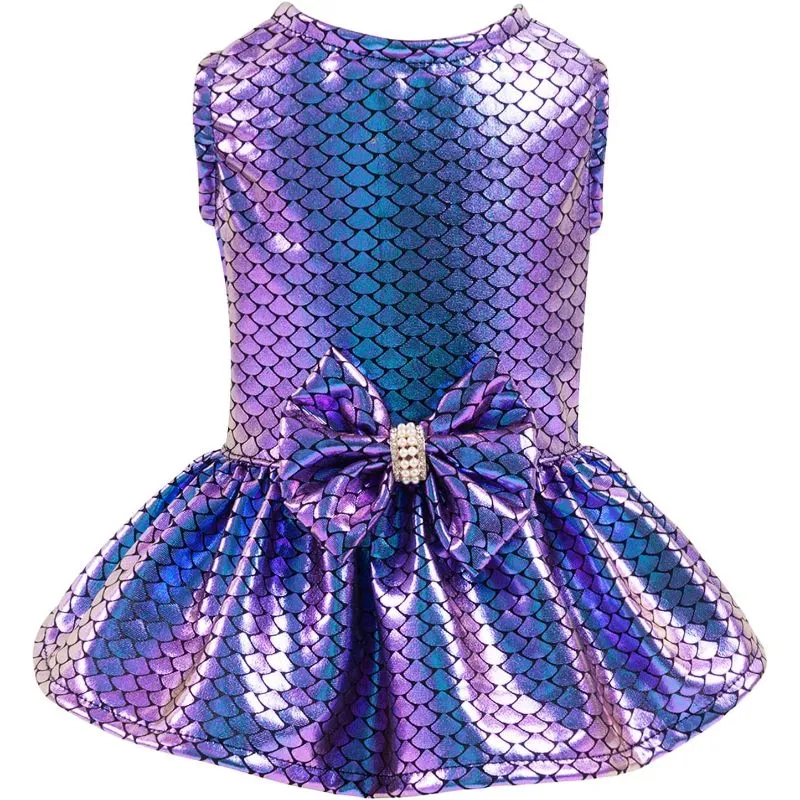 Summer Puppy Clothes For Small Dogs Girl Sequins Skirt