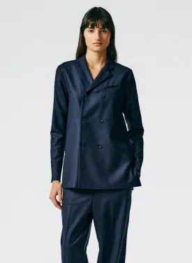 Superfine Wool Flannel Slim Shirt Jacket