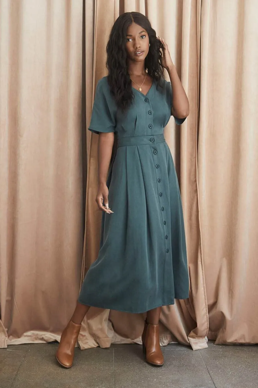 The Two Piece Midi Dress