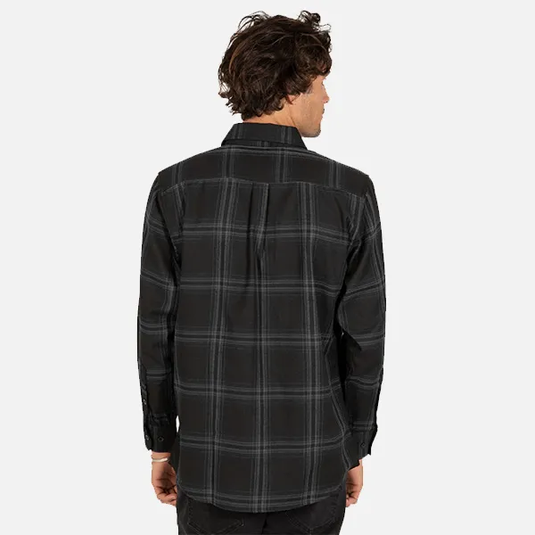 Unit Newtown Flannel Shirt - Black