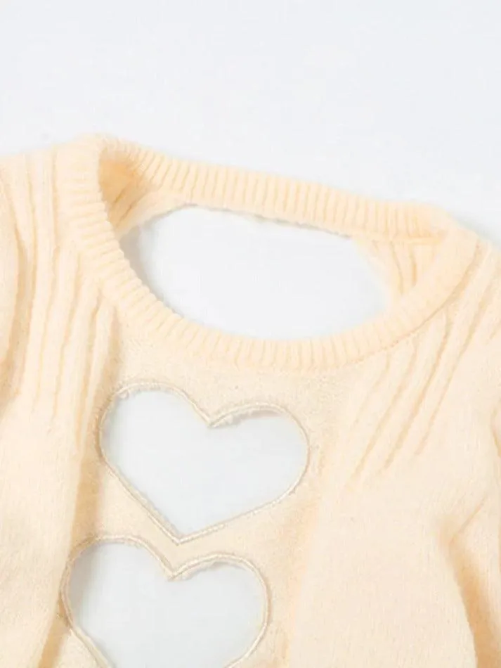 Wenkouban-Christmas Thanksgiving Gift New Year's Eve Dress Heart Cutout Backless Knit Mini Dress