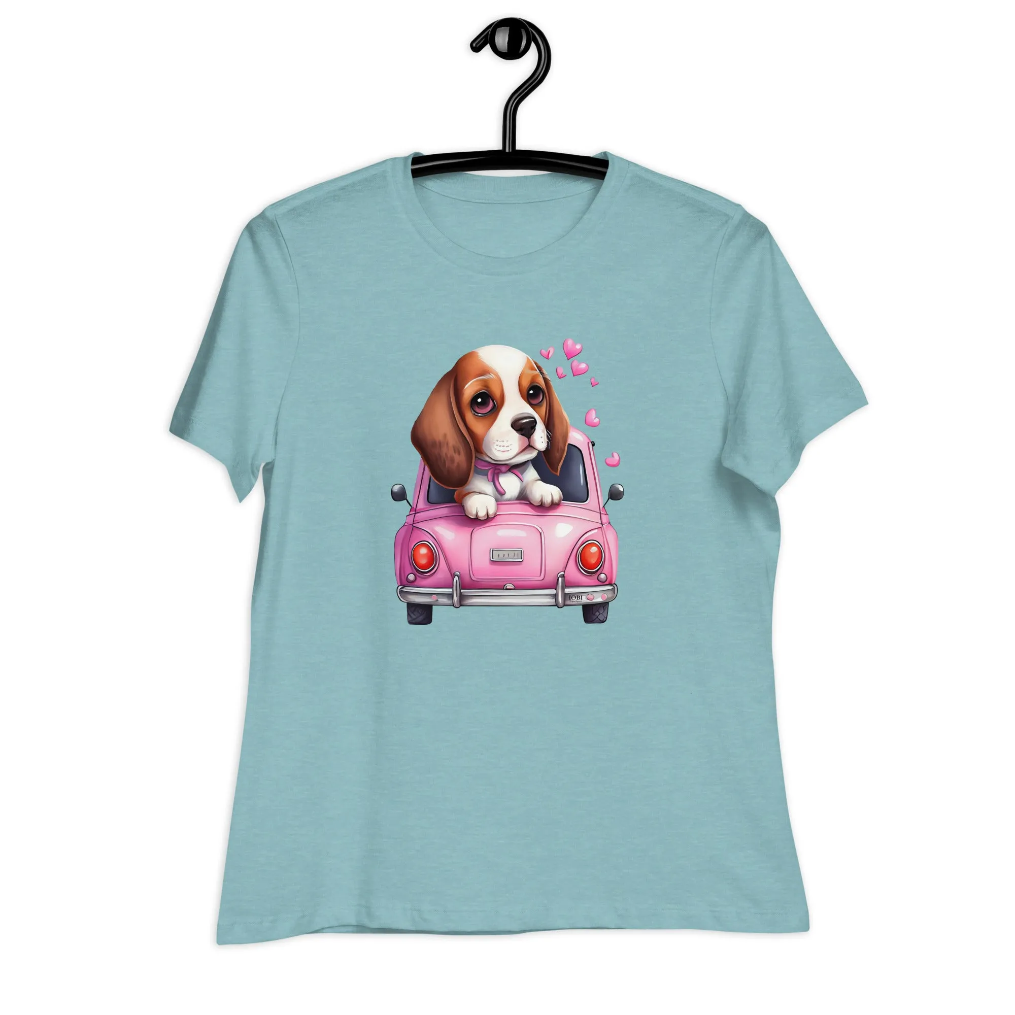 Women's Relaxed Soft & Smooth Premium Quality T-Shirt My Beagle Design by IOBI Original Apparel