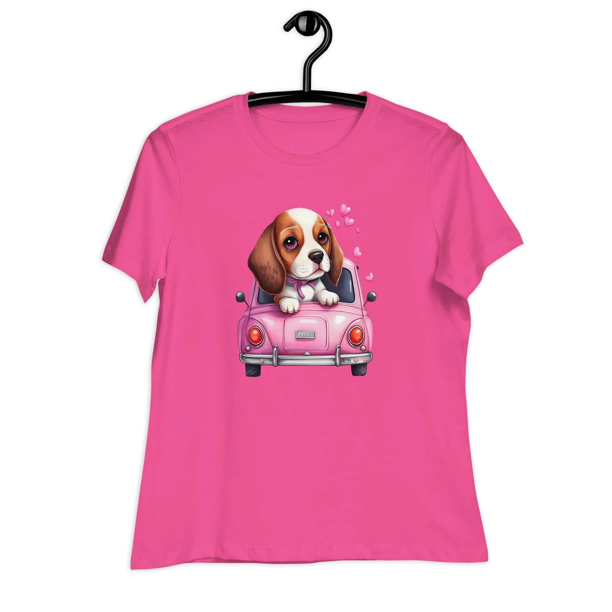 Women's Relaxed Soft & Smooth Premium Quality T-Shirt My Beagle Design by IOBI Original Apparel