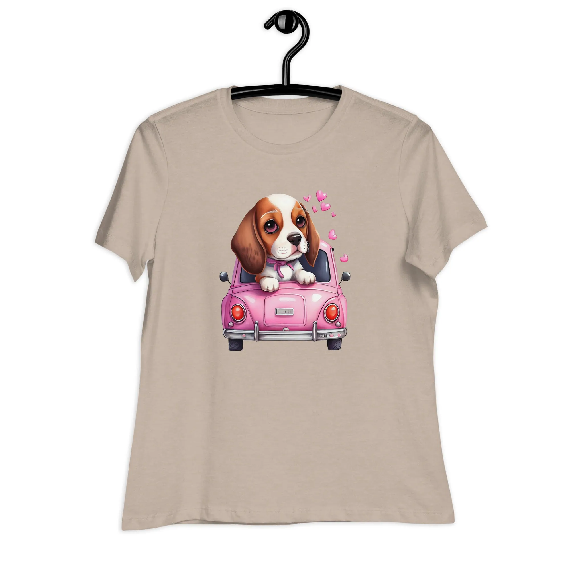 Women's Relaxed Soft & Smooth Premium Quality T-Shirt My Beagle Design by IOBI Original Apparel