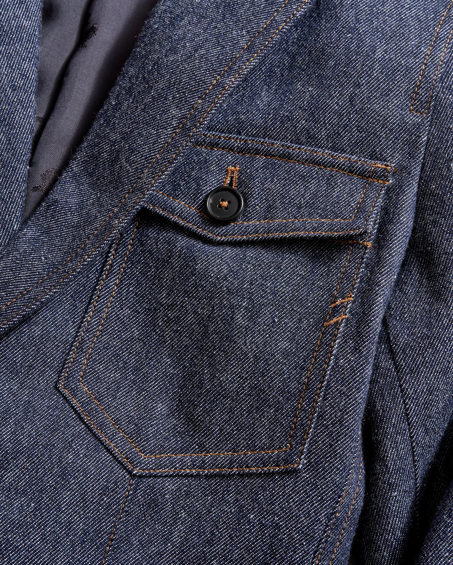 Wool Denim Blazer